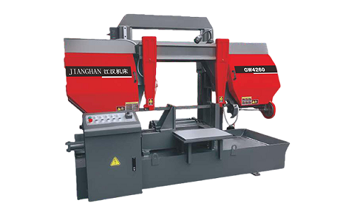 松山湖管委会龙门带锯床运行中途停止切割产生的原因是什么？